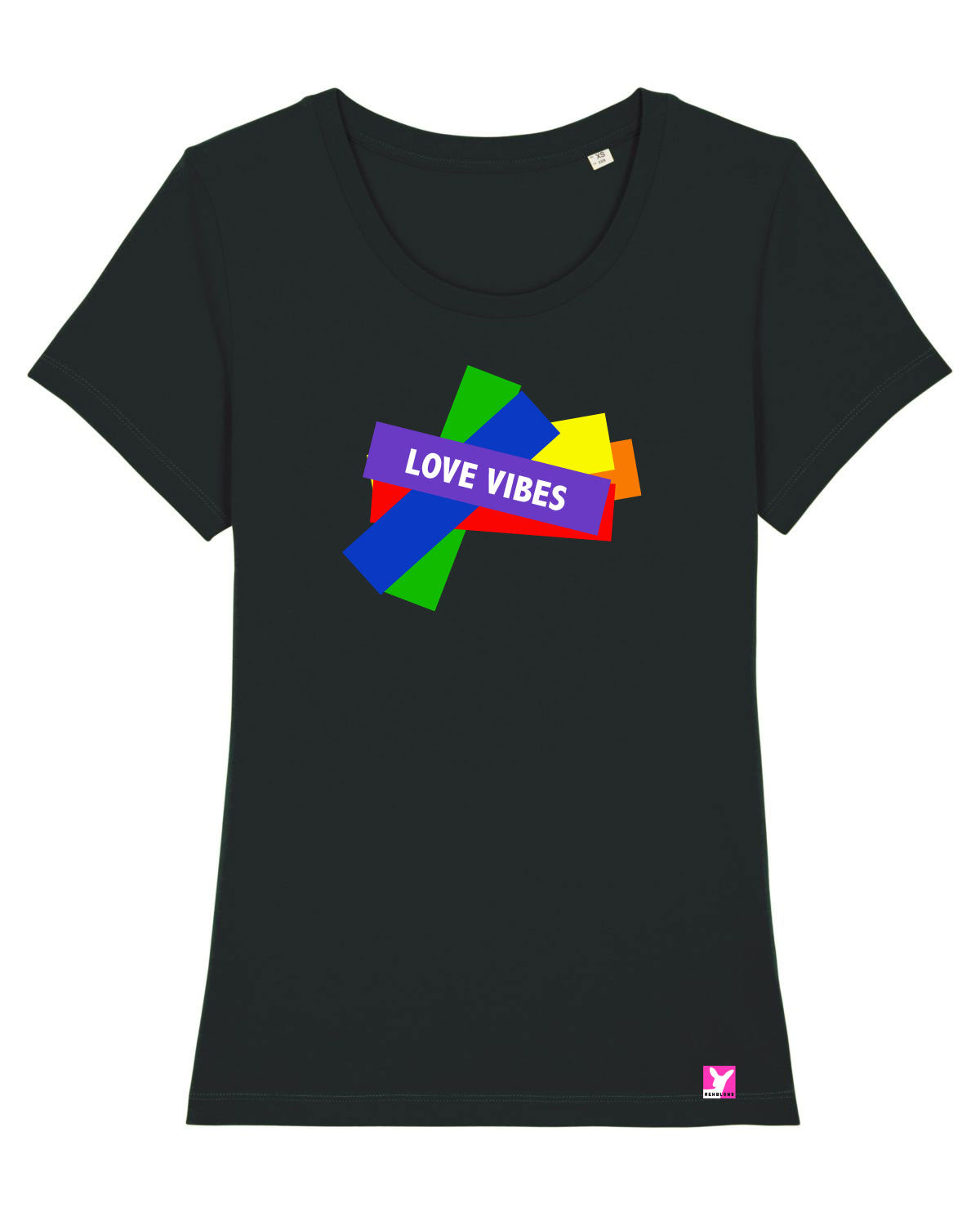 Queer-LSBTI-Pride-CSD_Gay-Bio-Damen-TShirt-Expresser_Black_