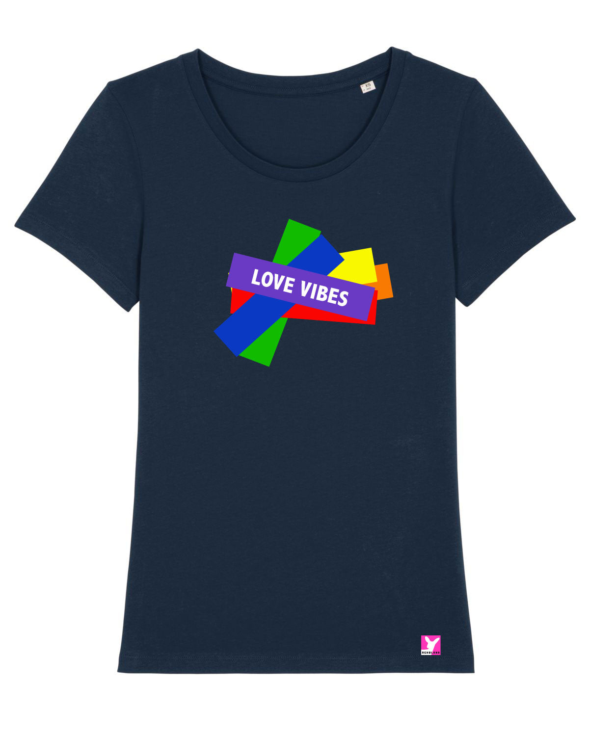 Queer-LSBTI-Pride-CSD_Gay-Bio-Damen-TShirt-Expresser_French_Navy
