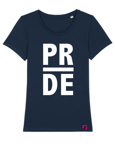Queer-LSBTI-Pride-CSD_Gay-Bio-Damen-TShirt-Expresser_French_Navy