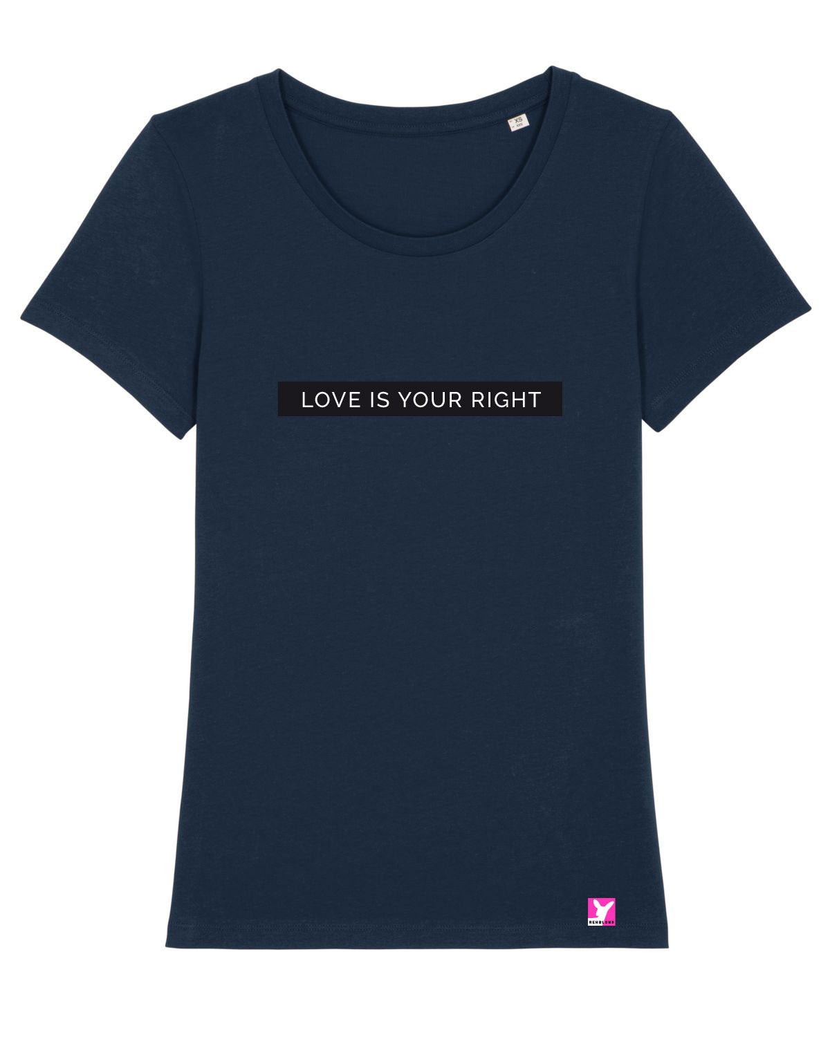 Queer-LSBTI-Pride-CSD_Gay-Bio-Damen-TShirt-Expresser_French_Navy
