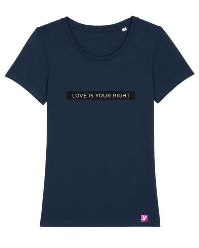 Queer-LSBTI-Pride-CSD_Gay-Bio-Damen-TShirt-Expresser_French_Navy