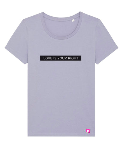 Queer-LSBTI-Pride-CSD_Gay-Bio-Damen-TShirt-Expresser_Lavender_