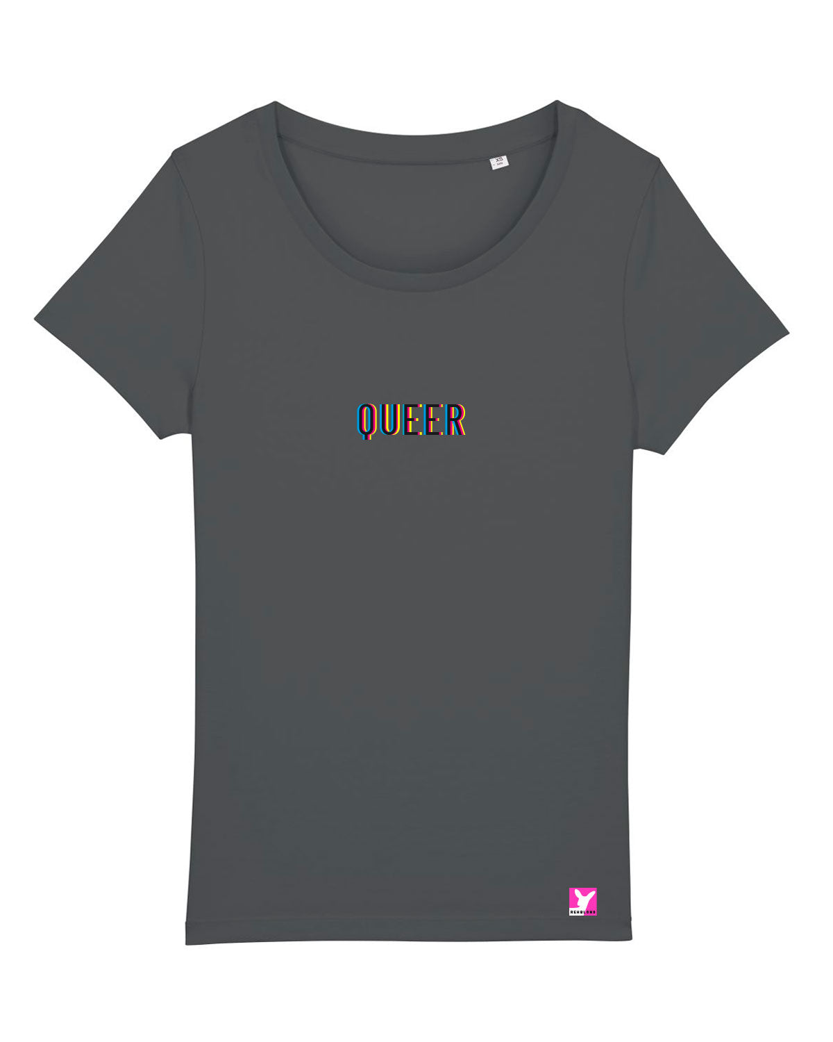 Queer-LSBTI-Pride-CSD_Gay-Bio-Damen-TShirt-Jazzer_Anthracite