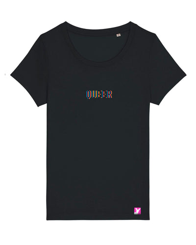 Queer-LSBTI-Pride-CSD_Gay-Bio-Damen-TShirt-Jazzer_Black