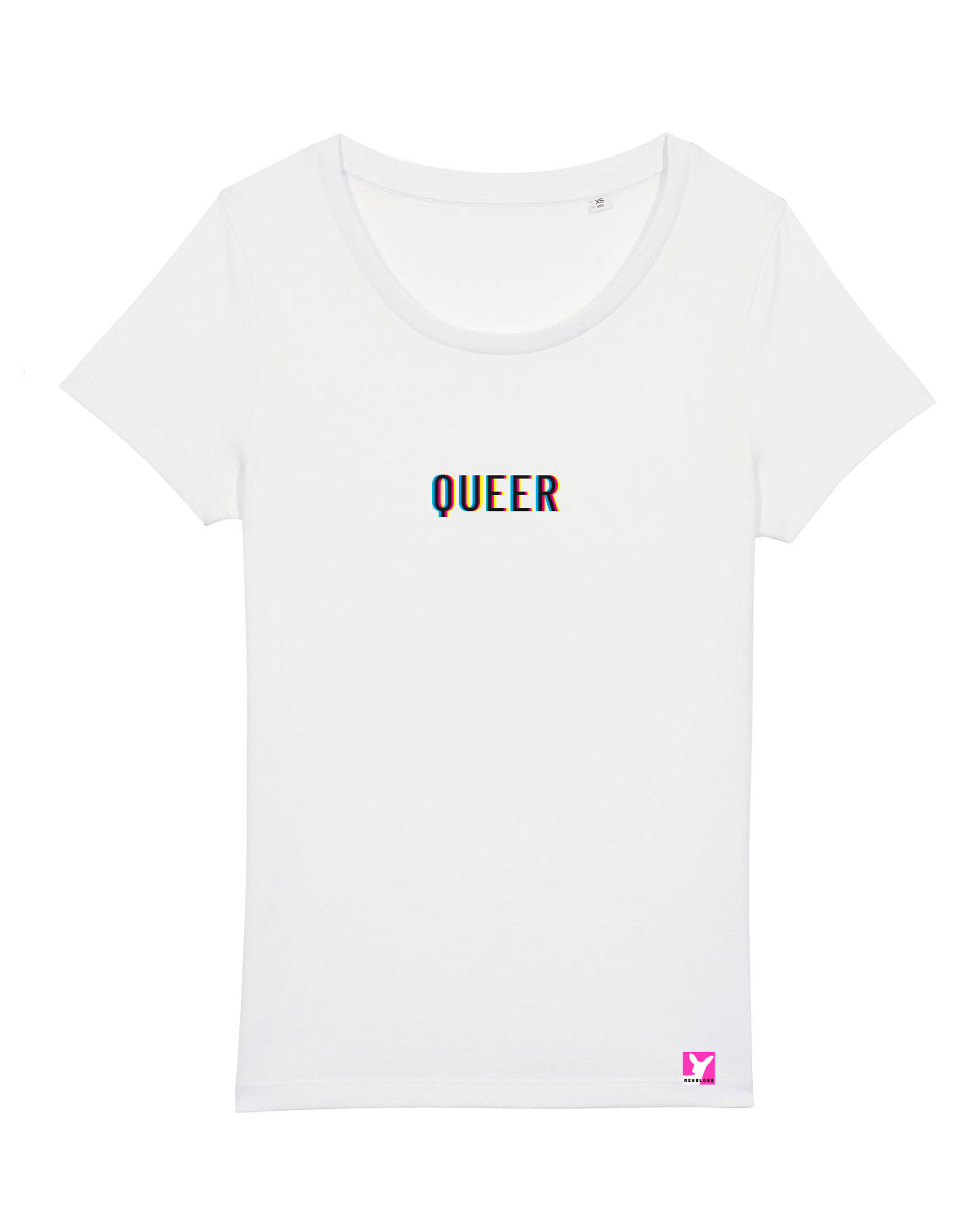 Queer-LSBTI-Pride-CSD_Gay-Bio-Damen-TShirt-Jazzer_White