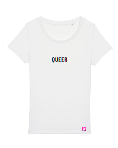 Queer-LSBTI-Pride-CSD_Gay-Bio-Damen-TShirt-Jazzer_White