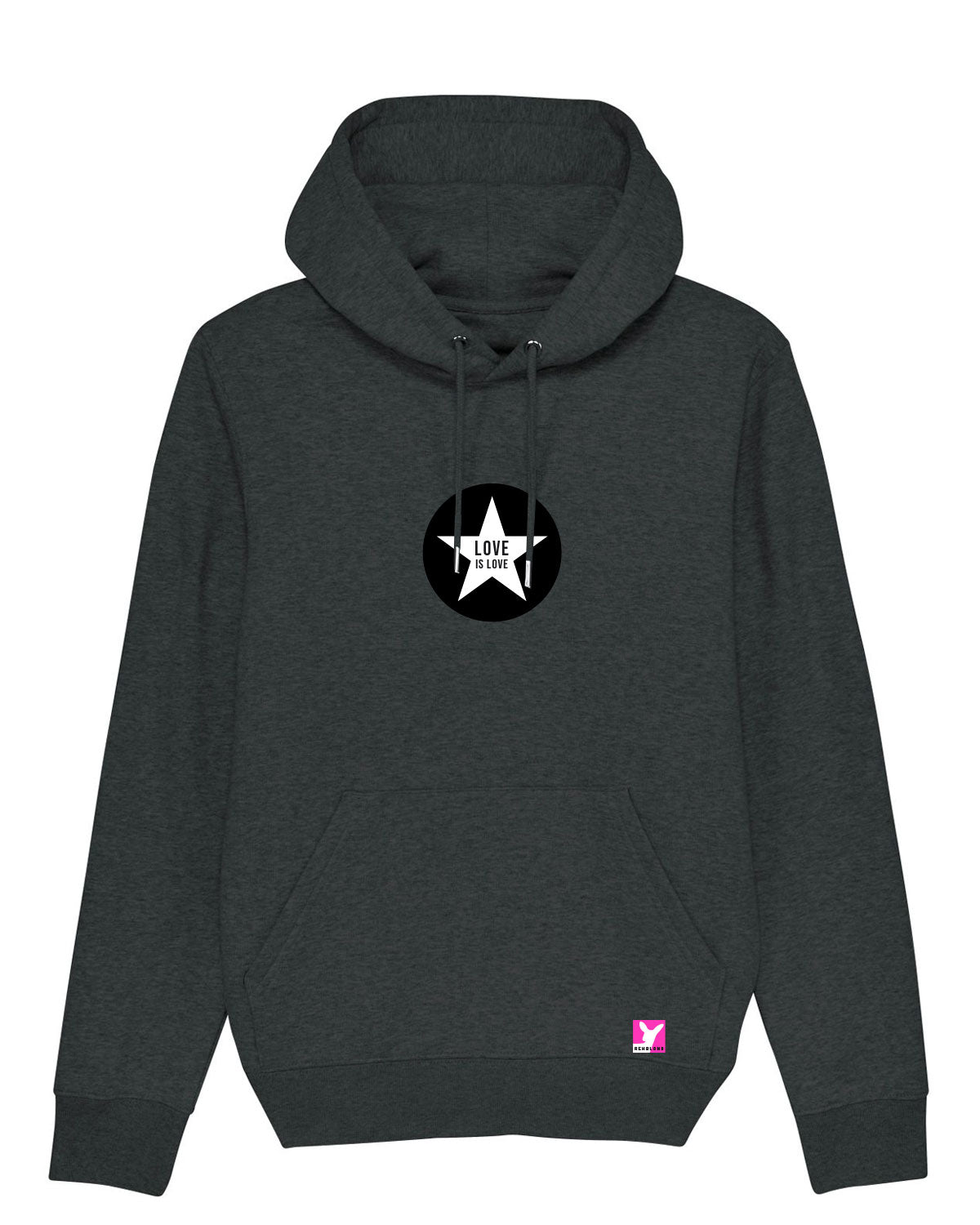 Love ist Love Stern – Bio Hoodie (Unisex)