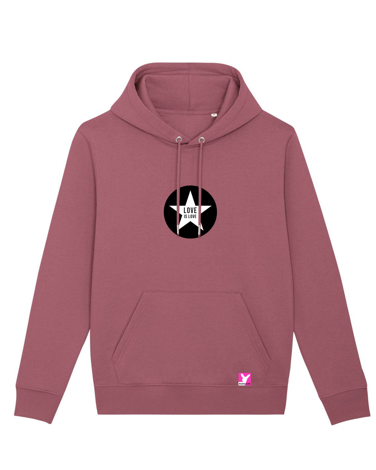 Love ist Love Stern – Bio Hoodie (Unisex)