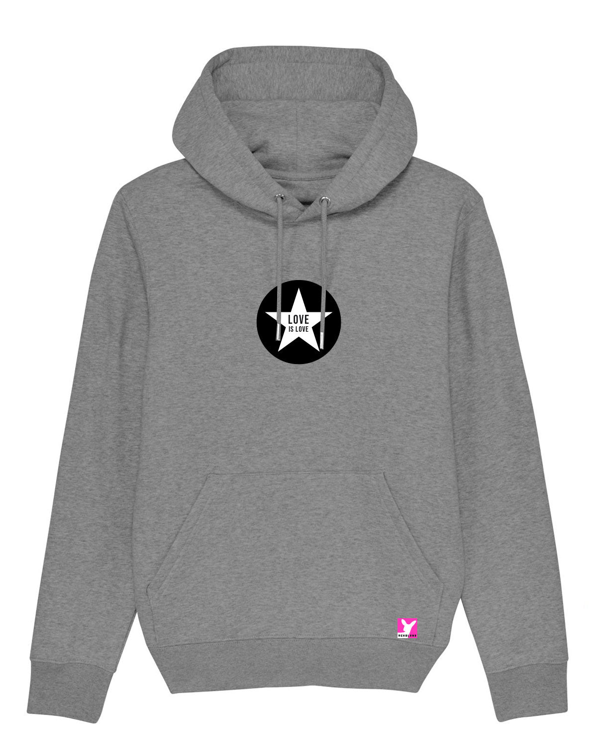 Love ist Love Stern – Bio Hoodie (Unisex)