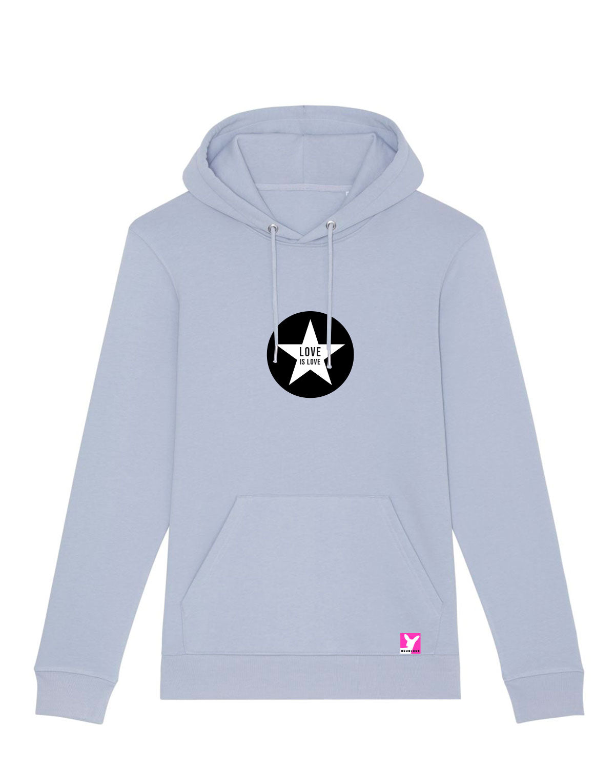 Love ist Love Stern – Bio Hoodie (Unisex)