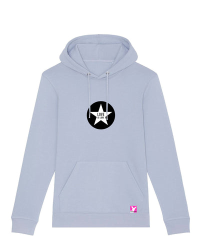 Love ist Love Stern – Bio Hoodie (Unisex)