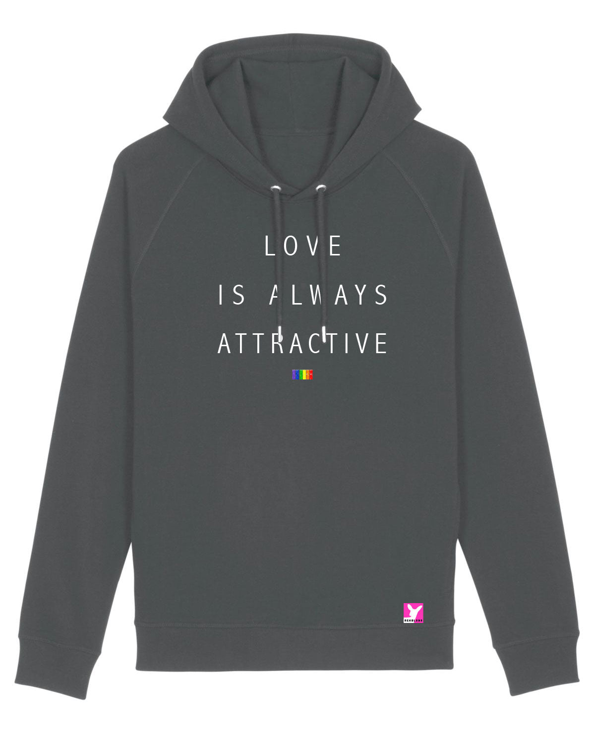Love is always attractive 2 – Bio Hoodie (Unisex)
