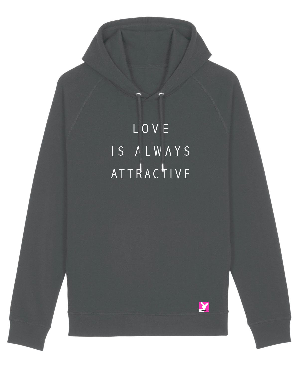 Love is always attractive – Bio Hoodie (Unisex)