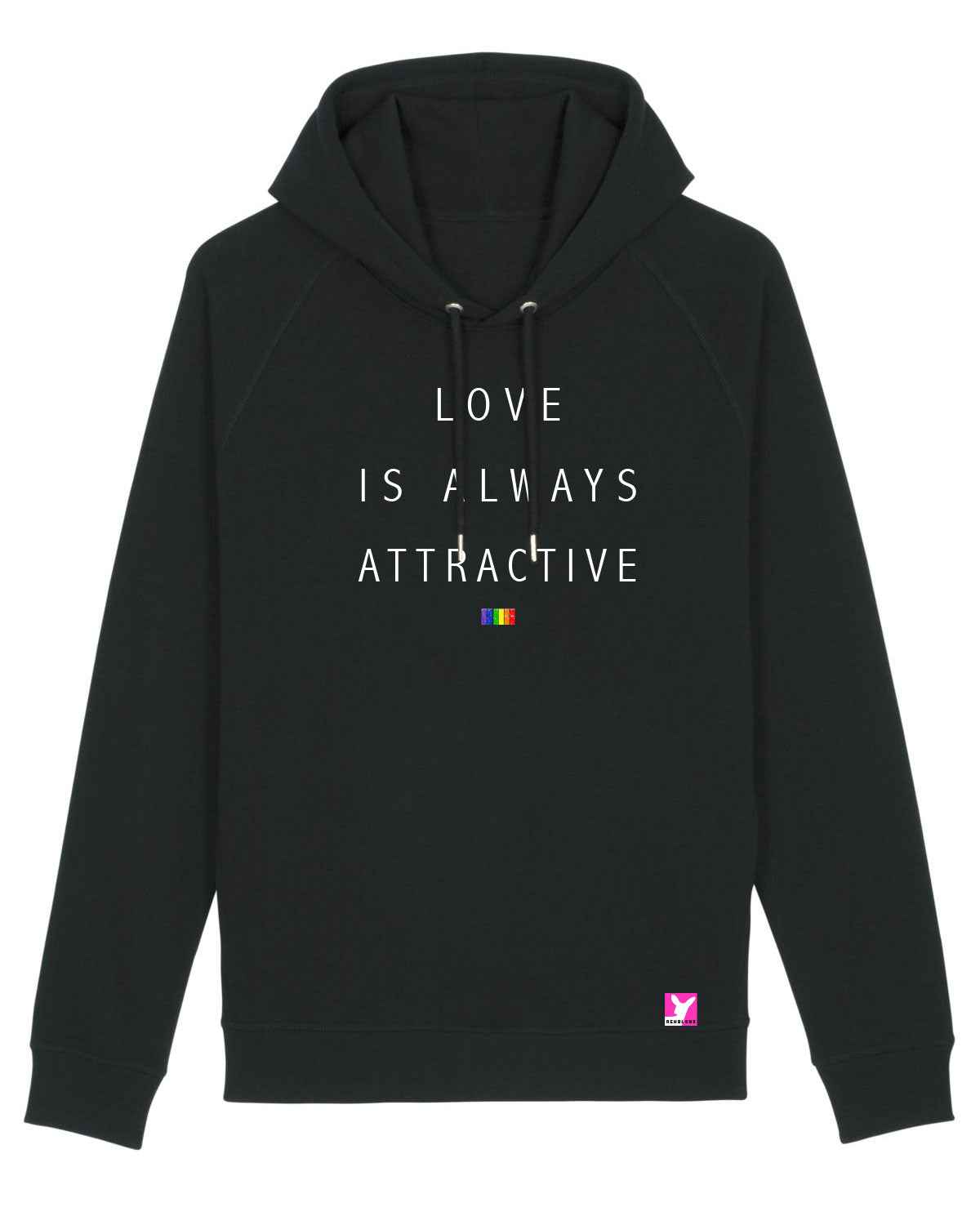 Love is always attractive 2 – Bio Hoodie (Unisex)