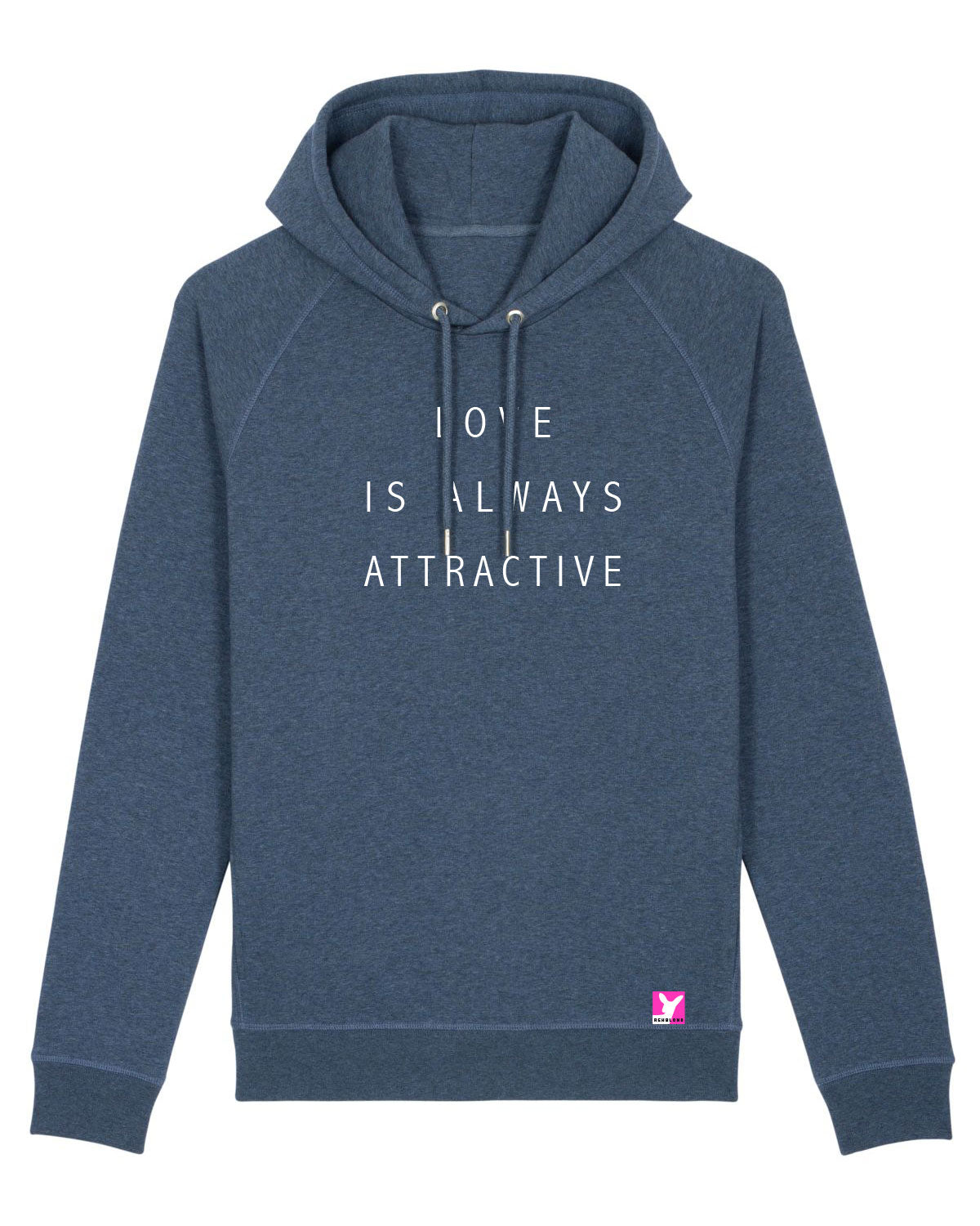 Love is always attractive – Bio Hoodie (Unisex)