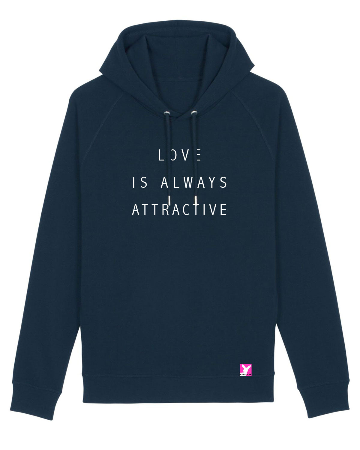 Love is always attractive – Bio Hoodie (Unisex)