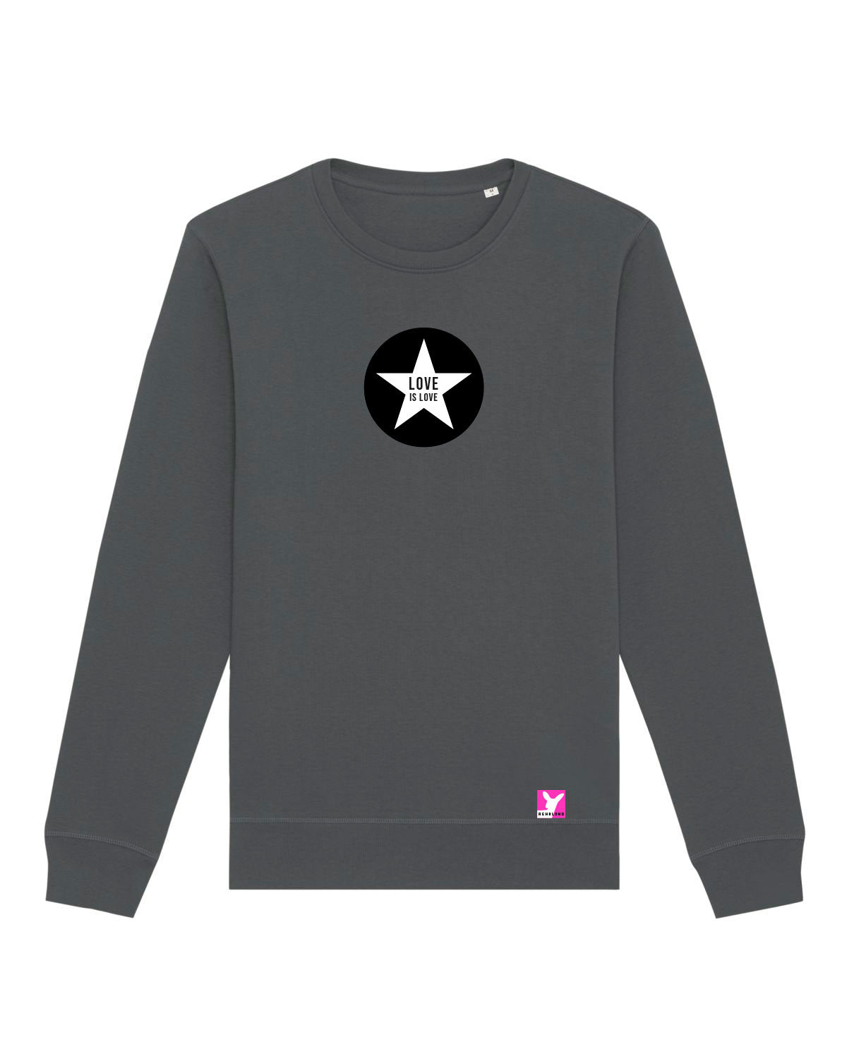 Love ist Love Stern – Bio Sweatshirt (Unisex)