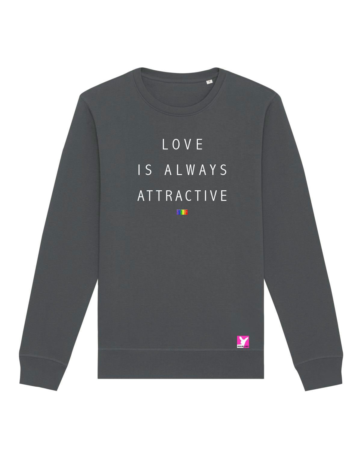 Love is always attractive 2 – Bio Sweatshirt (Unisex)
