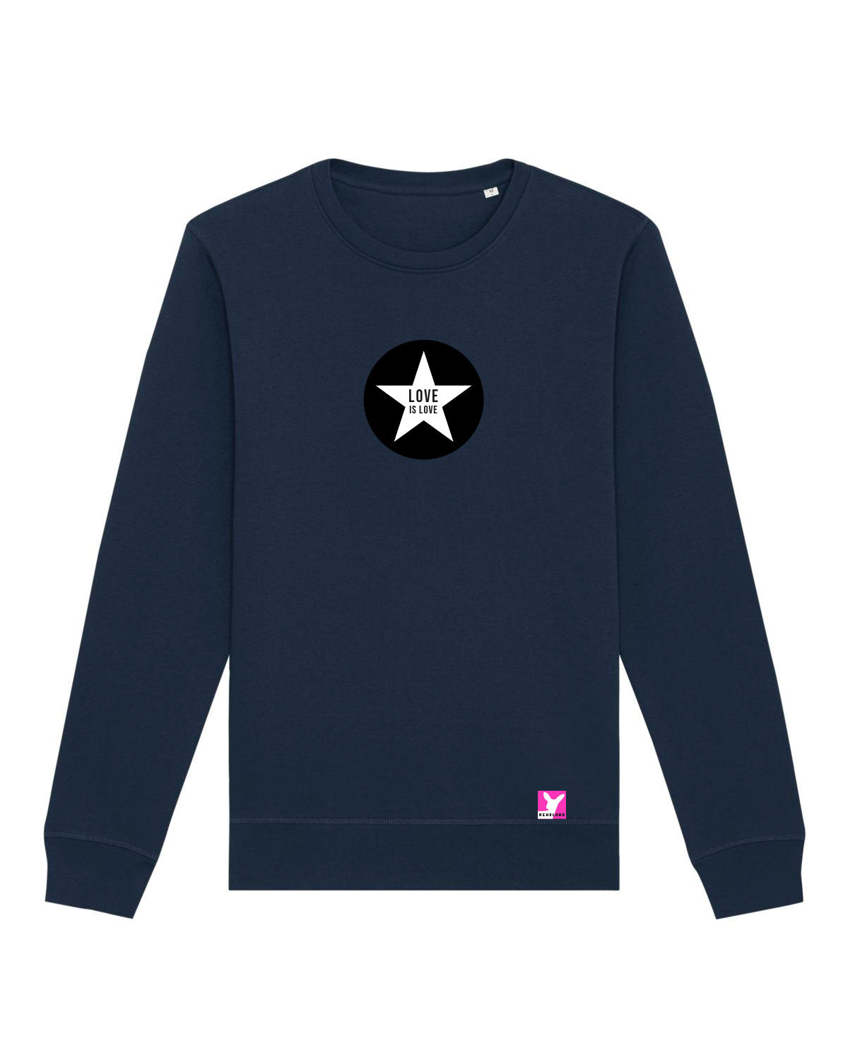 Love ist Love Stern – Bio Sweatshirt (Unisex)