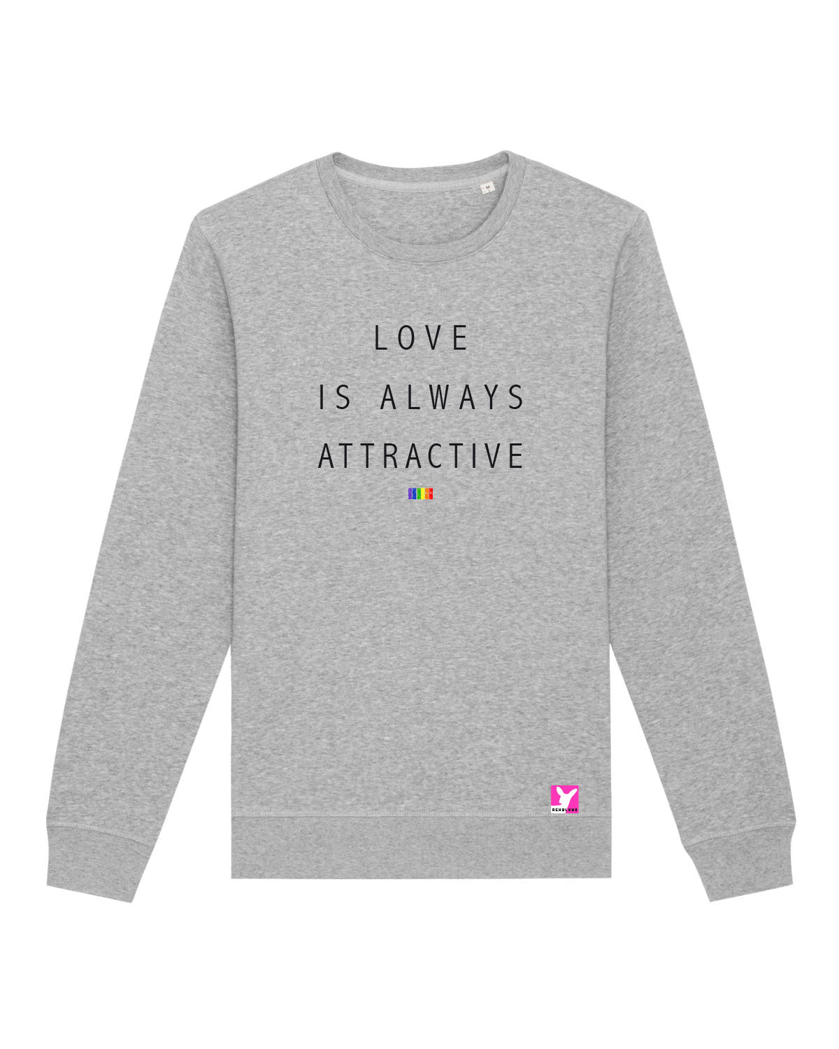 Love is always attractive 2 – Bio Sweatshirt (Unisex)