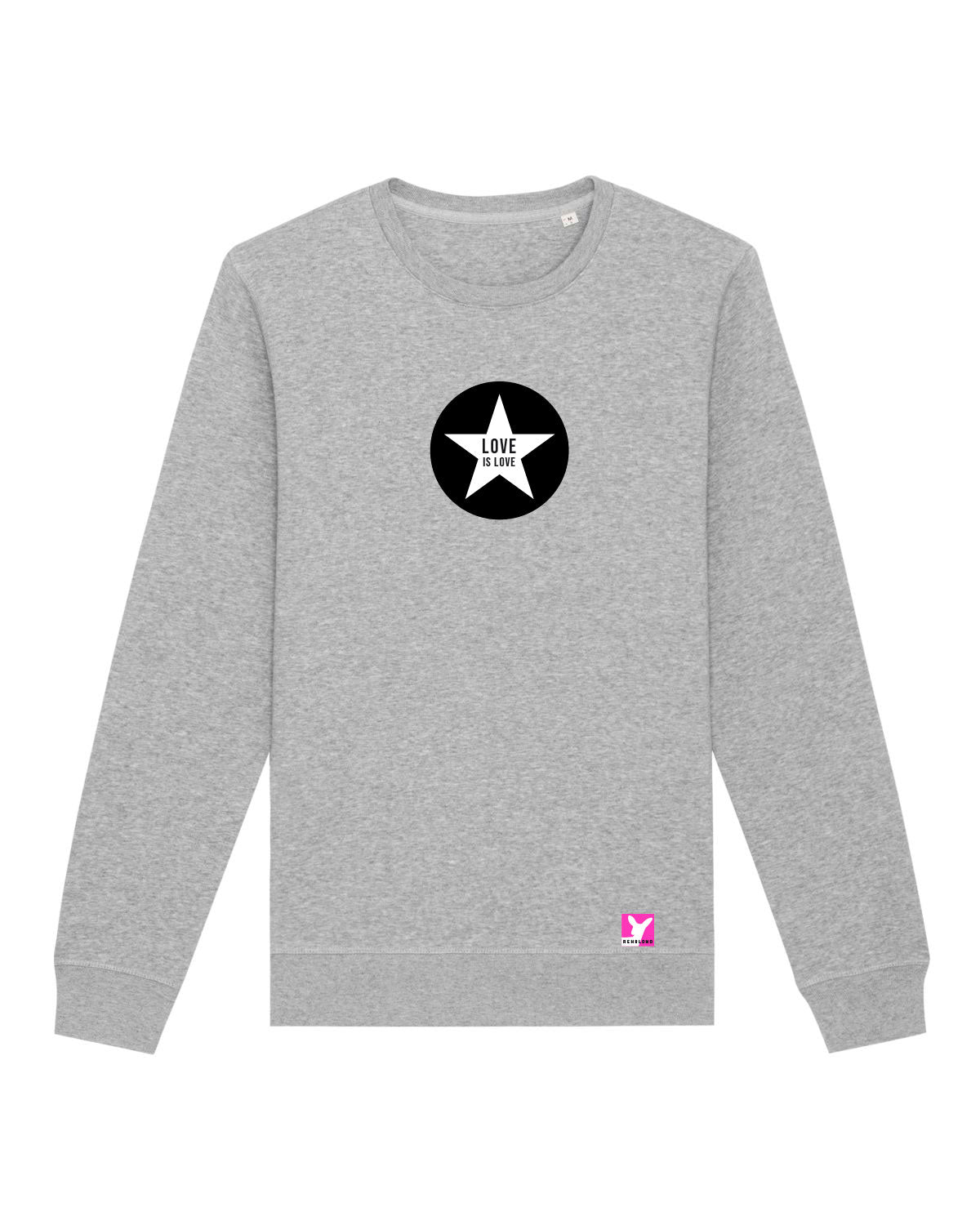 Love ist Love Stern – Bio Sweatshirt (Unisex)