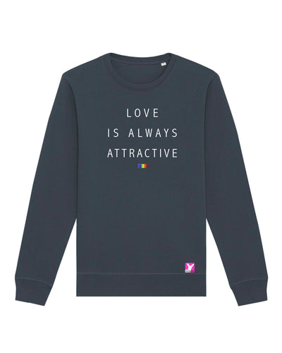 Love is always attractive 2 – Bio Sweatshirt (Unisex)