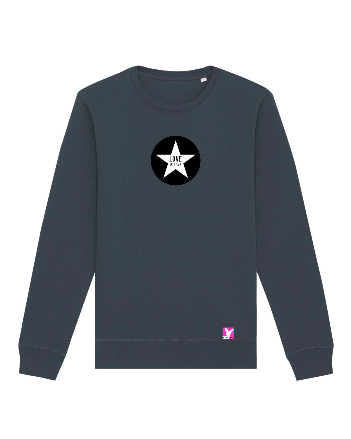 Love ist Love Stern – Bio Sweatshirt (Unisex)