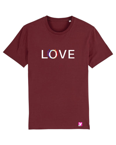 Queer-LSBTI-Pride-CSD_Gay-Bio-Herren-TShirt-Creator_Burgundy
