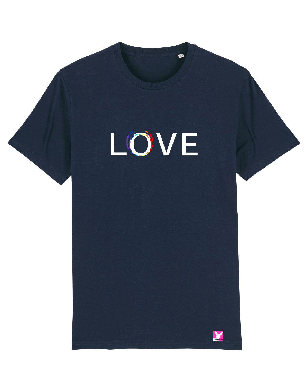 Queer-LSBTI-Pride-CSD_Gay-Bio-Herren-TShirt-Creator_French_Navy