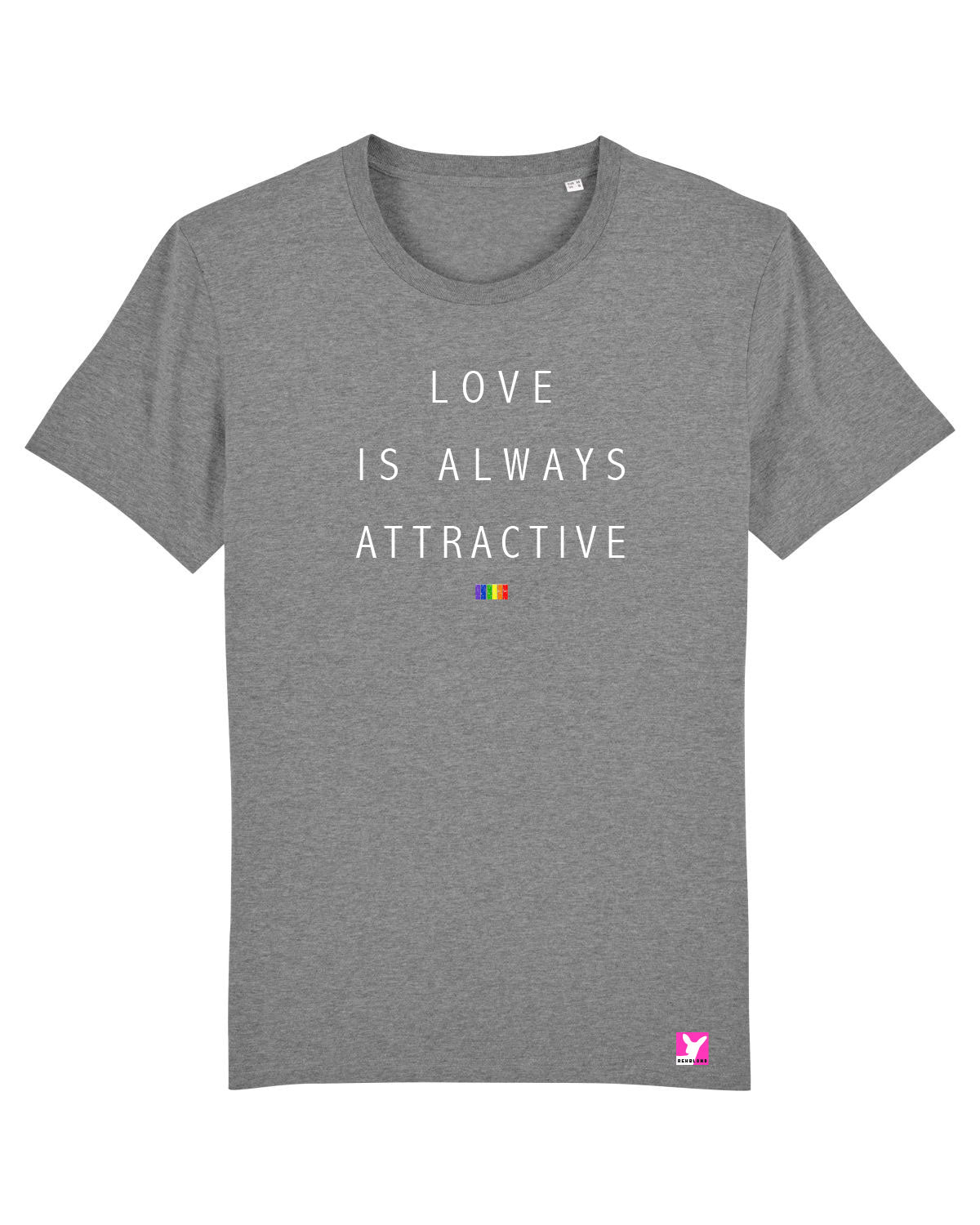 Queer-LSBTI-Pride-CSD_Gay-Bio-Herren-TShirt-Creator_Mid_Heather_Grey