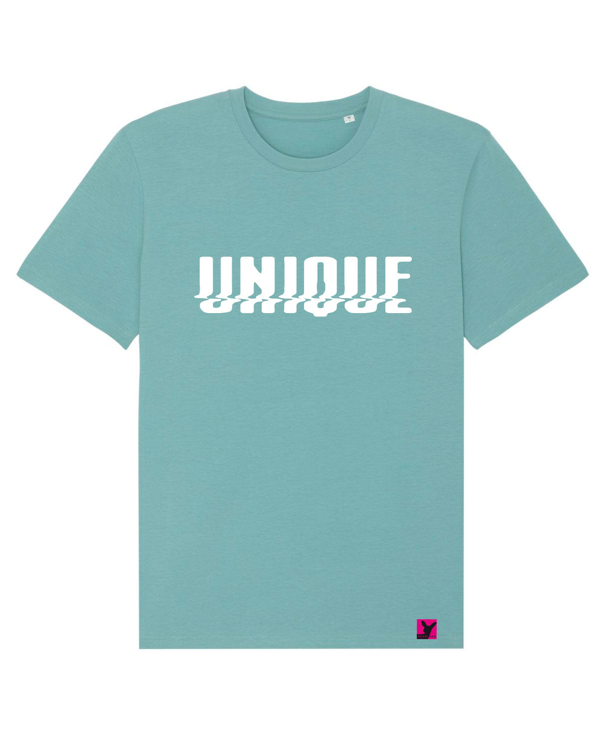Queer-LSBTI-Pride-CSD_Gay-Bio-Herren-TShirt-Creator_Teal_Monstera