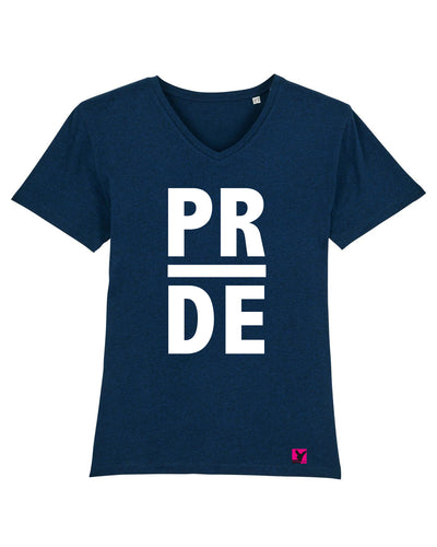 Queer-LSBTI-Pride-CSD_Gay-Bio-Herren-TShirt-Presenter_Black_Heather_Blue