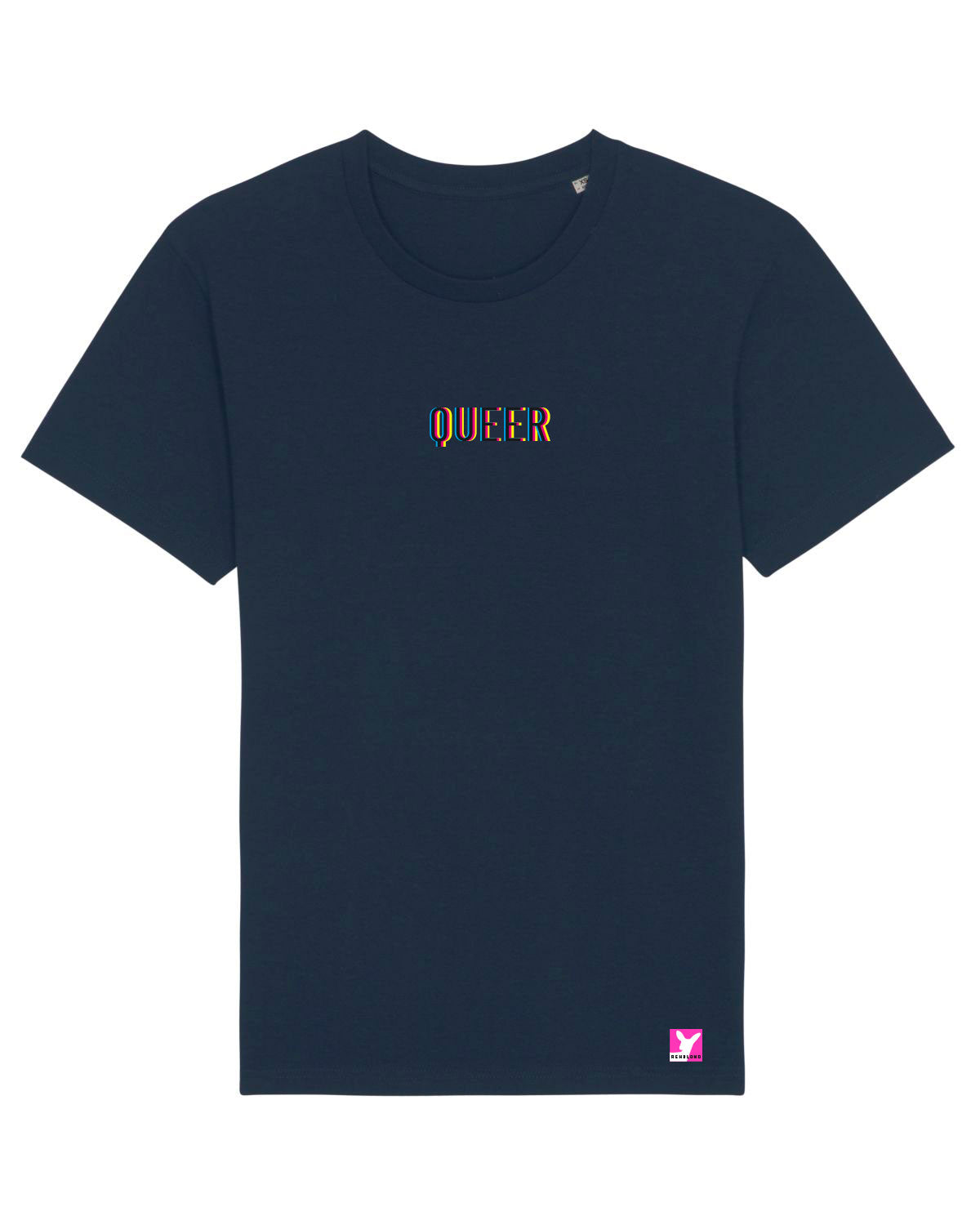 Queer-LSBTI-Pride-CSD_Gay-Bio-Herren-TShirt-Rocker_French_Navy