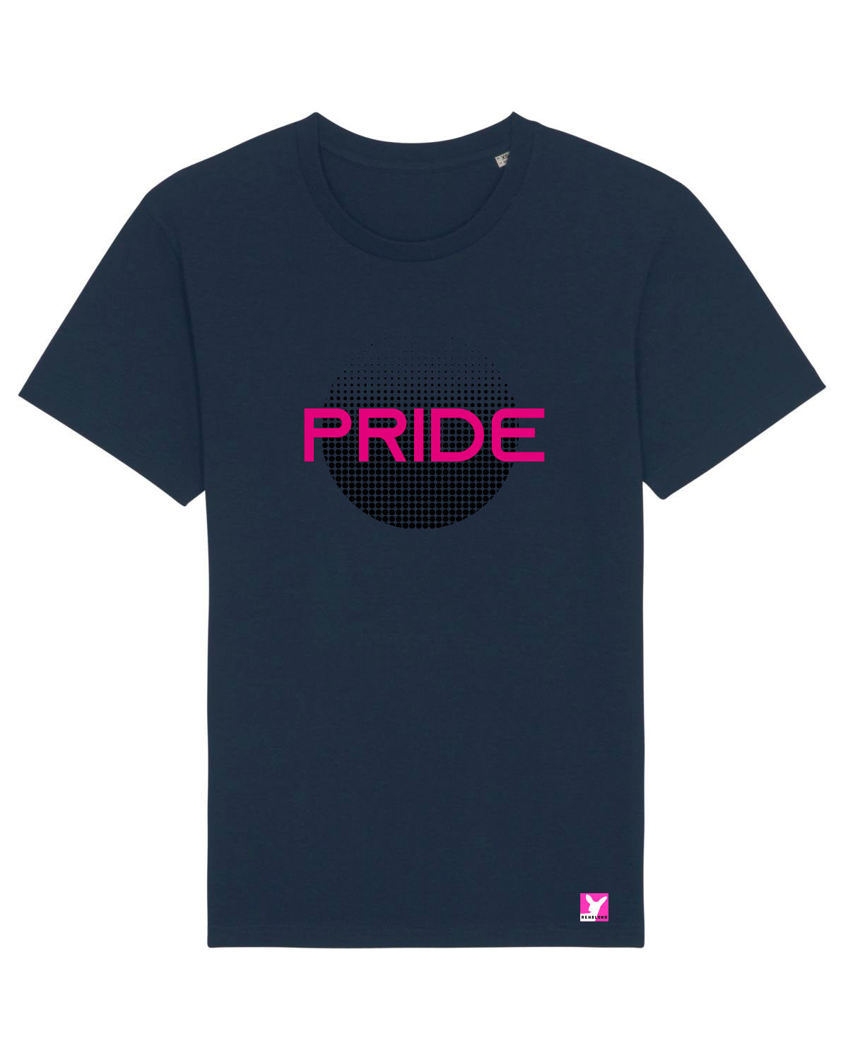 Queer-LSBTI-Pride-CSD_Gay-Bio-Herren-TShirt-Rocker_French_Navy