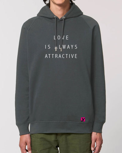 Love is always attractive – Bio Hoodie (Unisex)