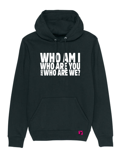 Who-am-I-Damen-Hoodie-Unisex-black