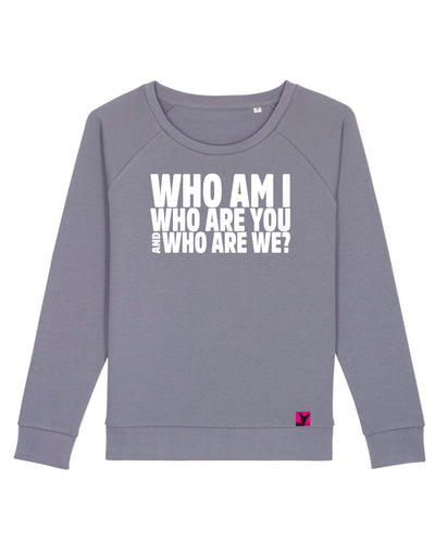 Who-am-I-Damen-Sweatshirt-lava-grey