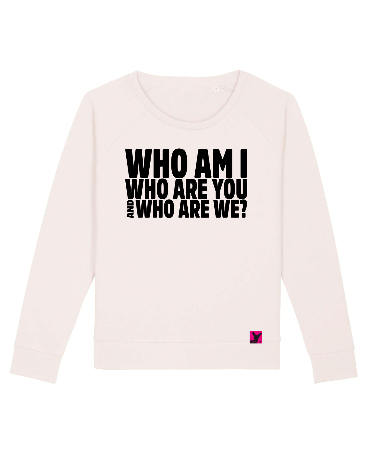 Who-am-I-Damen-Sweatshirt-vintage-white