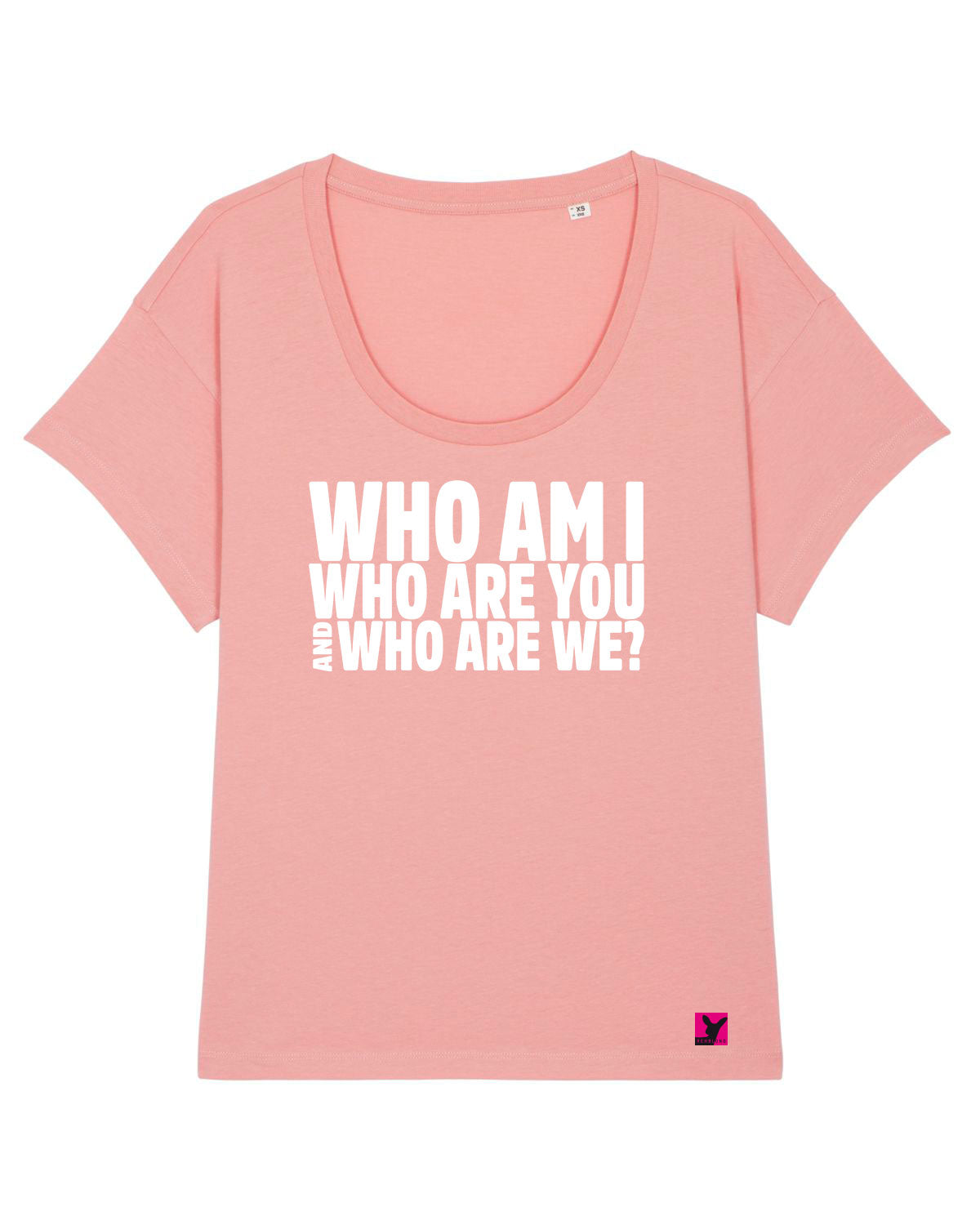 Who-am-I-Damen-T-Shirt-canyon-pink