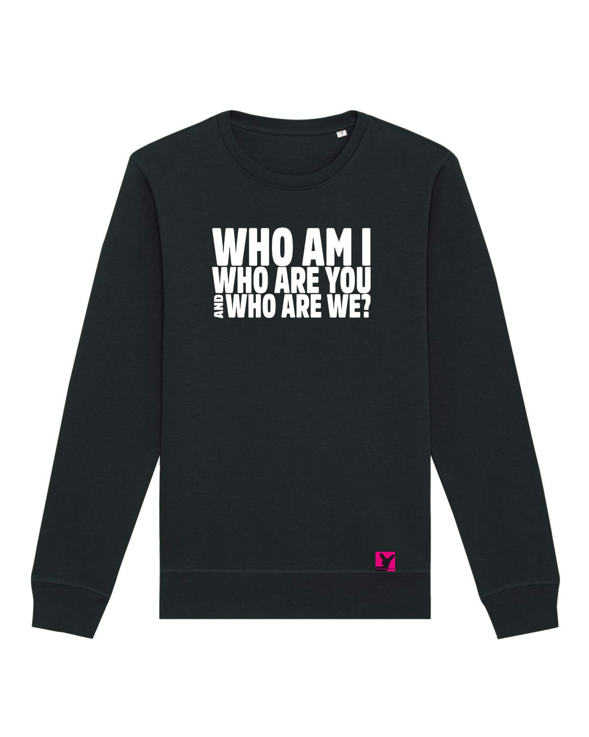 Who-am-I-Herren-Sweatshirt-black