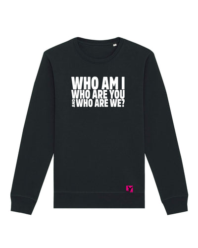 Who-am-I-Herren-Sweatshirt-black