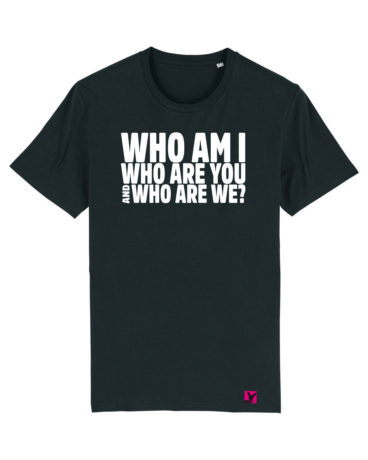 Who-am-I-Herren-T-Shirt-black